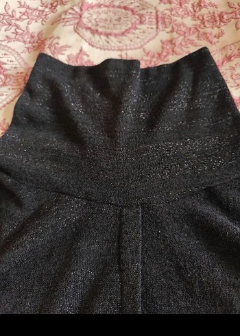 diz üstü siyah triko elbise etek kısmı kalem etek gibi - Görsel 3