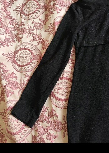 diz üstü siyah triko elbise etek kısmı kalem etek gibi - Görsel 2