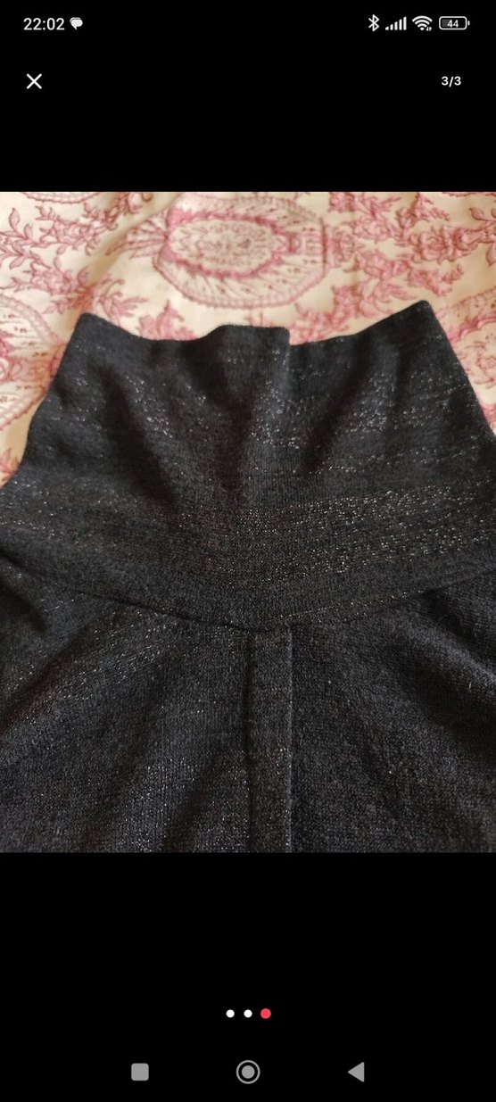 diz üstü siyah triko elbise etek kısmı kalem etek gibi - Görsel 3