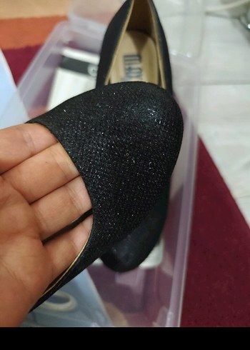 M.AXPLUS Siyah Yılan Desenli Dolgu Topuklu Stiletto - Görsel 2