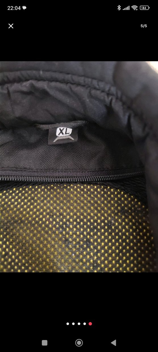 Fermuarlı Kırmızı Siyah motorcu montu - Görsel 5