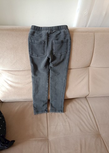 Gri Kız Çocuk Dar Kesim Kot Pantolon - Görsel 2