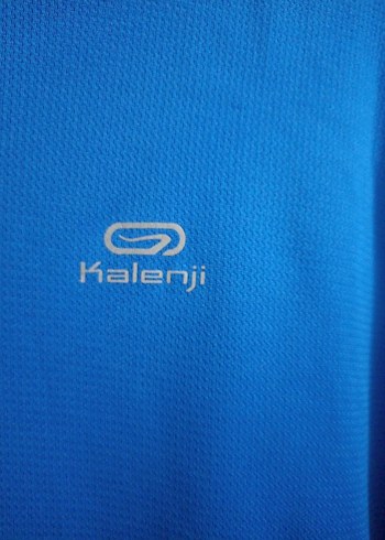 Mavi Kısa Kollu Oversize Erkek Tişört - Görsel 2