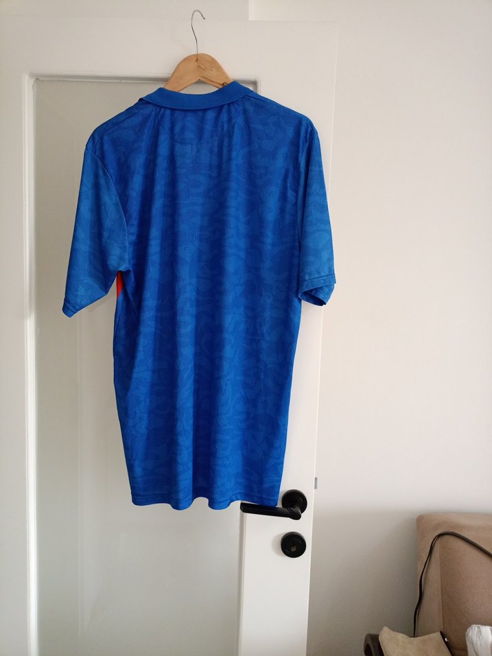 Mavi Kısa Kollu Polo Yaka Erkek Spor Tişört - Görsel 2