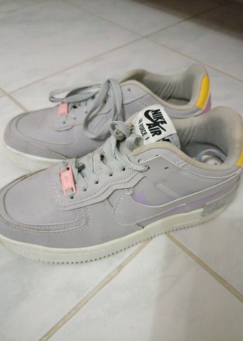 Nike Air Force 1 Gri Kadin Spor Ayakkabi