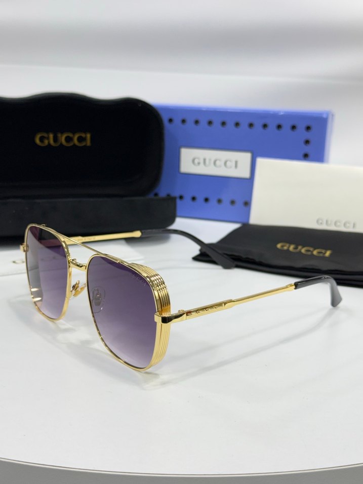 Gucci Klasik Altın Tokalı  Güneş Gözlüğü - Görsel 3