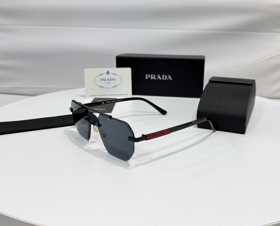 İthal Prada Siyah Güneş Gözlüğü - Görsel 3