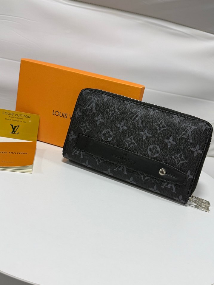 İthal Louis Vuitton Fermuarlı Cüzdan - Görsel 3