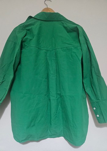 Zara Yeşil Kadın Gömlek - Görsel 3