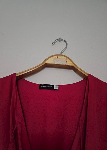 Fuşya Uzun Kollu Kadın Elbise - Görsel 2