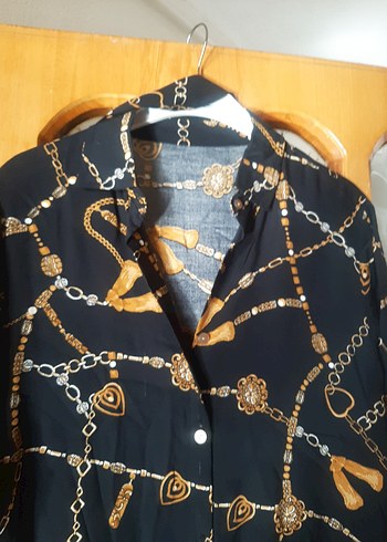 Siyah Uzun gömlek Elbise - Görsel 2