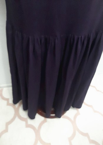 Mor Uzun Kollu Kadın Elbise - Görsel 2