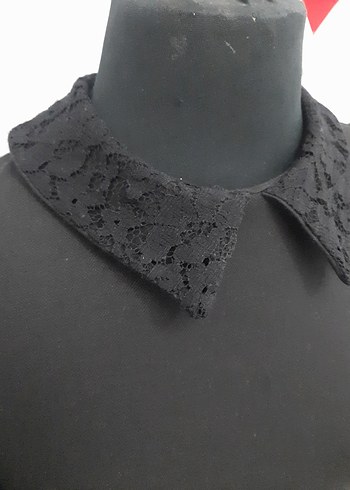 Klasik Siyah Uzun Kollu Gotik Elbise - Görsel 3