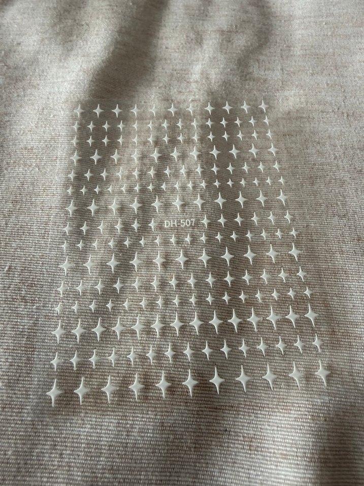 Beyaz Yıldız Tırnak Stickerı - Görsel 2