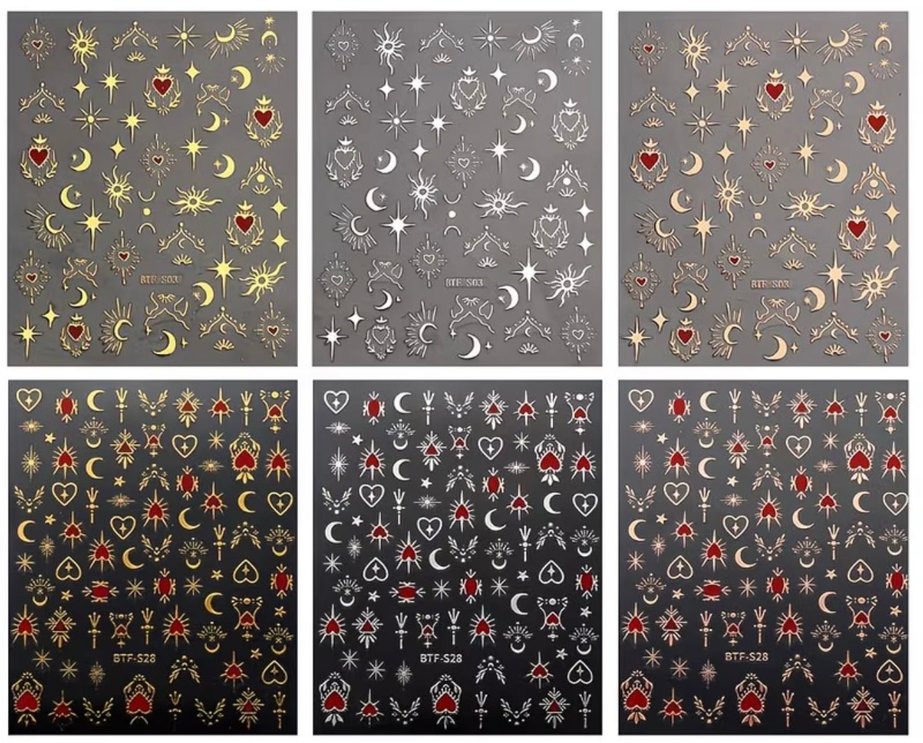 Altın  Tırnak Stickerı - Görsel 2