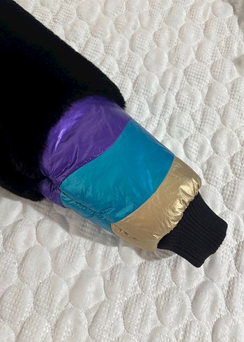 Kadın Kürklü Renkli Kısa Kışlık Mont - Görsel 6