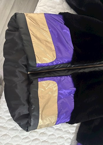 Kadın Kürklü Renkli Kısa Kışlık Mont - Görsel 7