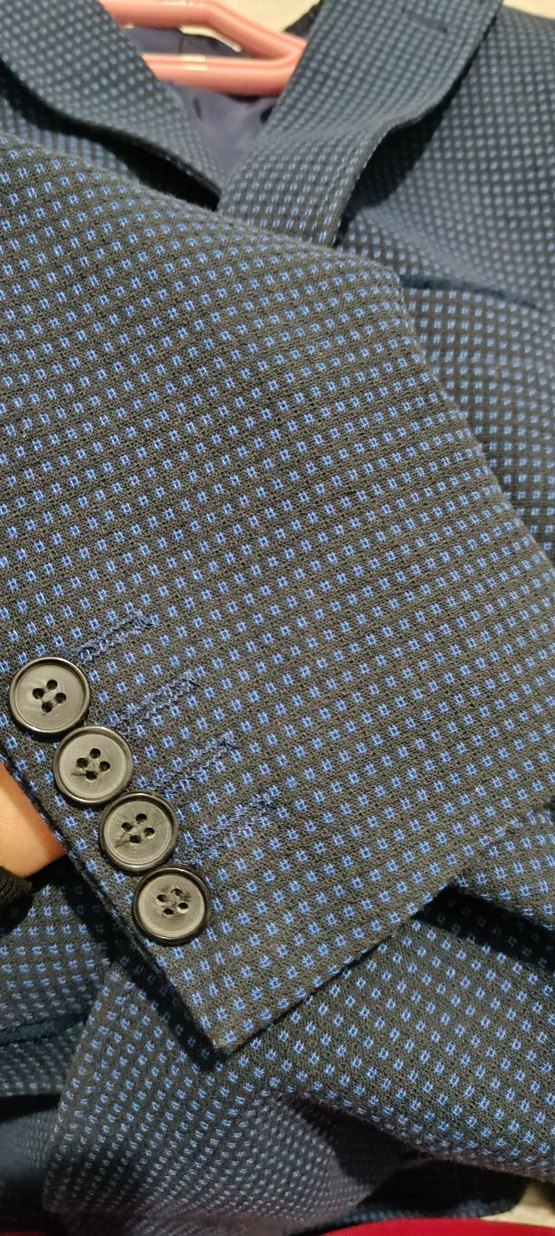 Düğmeli Lacivert Erkek Ceket - Görsel 2