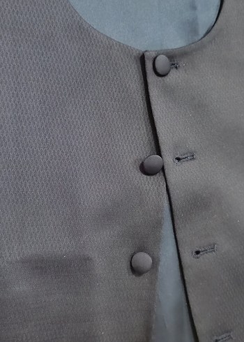 Düğmeli lacivert Erkek Yelek - Görsel 3