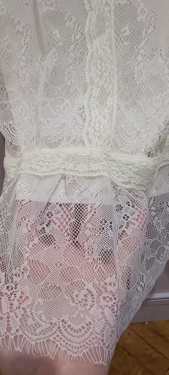 Dantel Detaylı Beyaz Bohem - Görsel 3