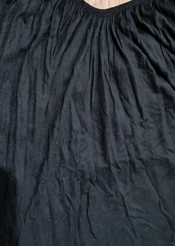 Boncuk Detaylı Siyah Midi Tunik - Görsel 3