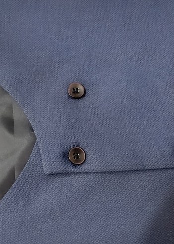 Lacivert Düğmeli Erkek Yelek - Görsel 2