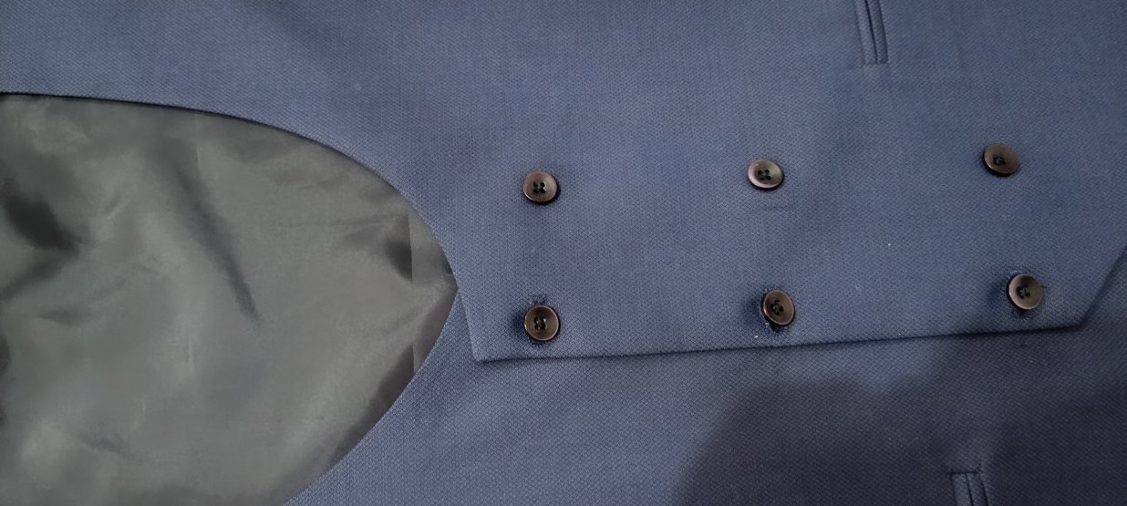 Lacivert Düğmeli Erkek Yelek - Görsel 2