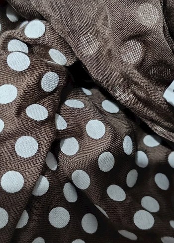 Kadın Kahverengi Puantiyeli Tulum - Görsel 3