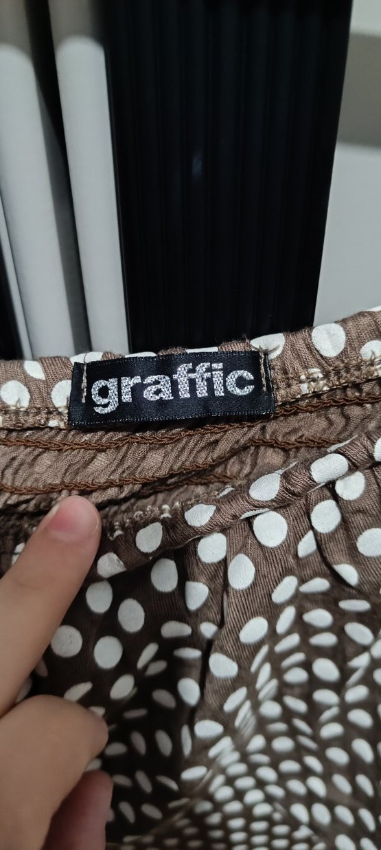 Kadın Kahverengi Puantiyeli Tulum - Görsel 4