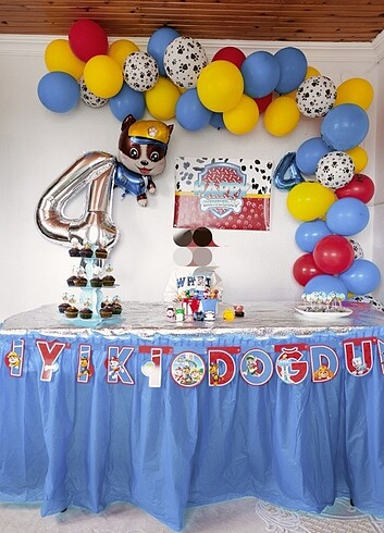 Paw patrol doğum günü konsept 