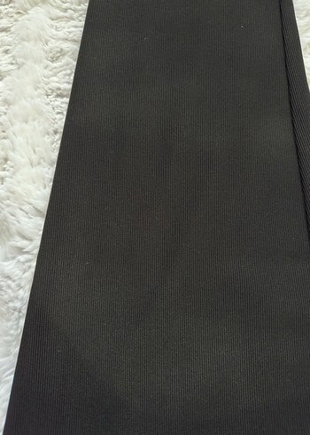 Siyah Kadın İspanyol Paça Likralı Kumaş Pantolon - Görsel 2