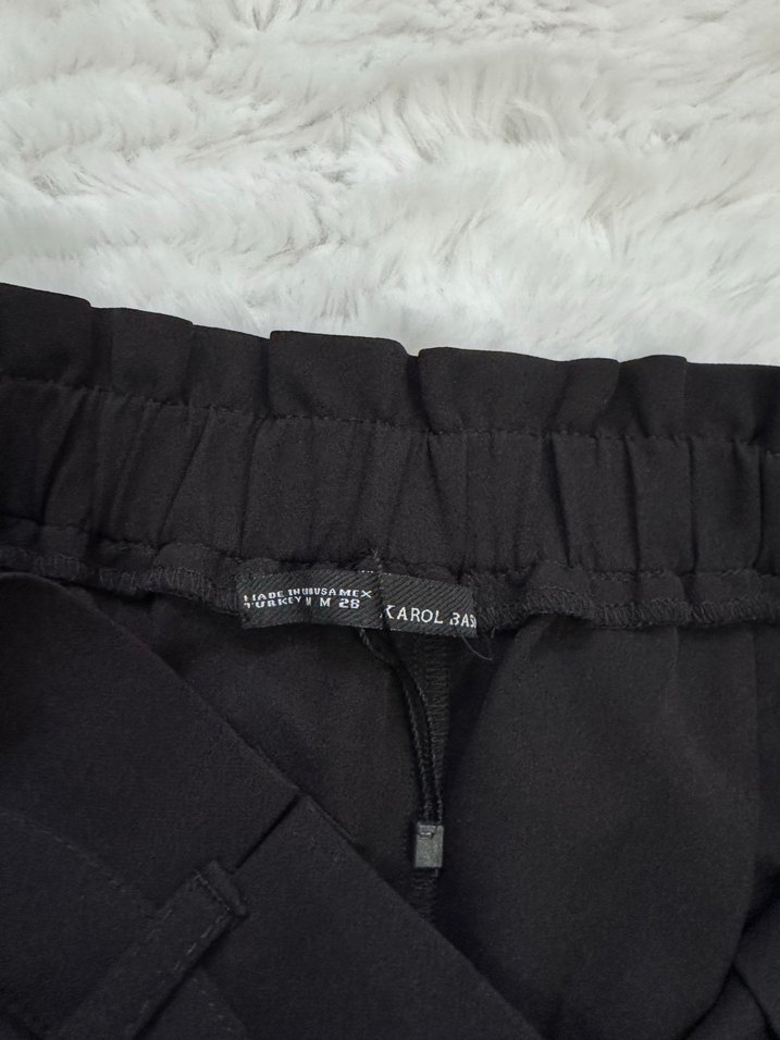 Kadın Karol Siyah Kemer Detaylı Mini Şort - Görsel 3