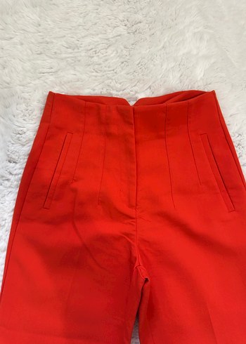 Turuncu Kadın Karol Kumaş Pantolon - Görsel 2