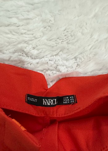 Turuncu Kadın Karol Kumaş Pantolon - Görsel 3