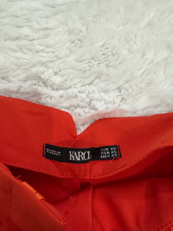 Turuncu Kadın Karol Kumaş Pantolon - Görsel 3