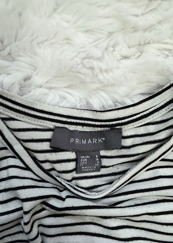 Siyah Çizgili Beyaz Kısa Kollu Tshirt - Görsel 3