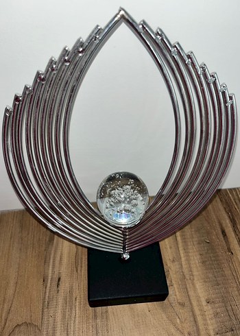 Gri ve Altın Metal Dekoratif Figür - Görsel 6