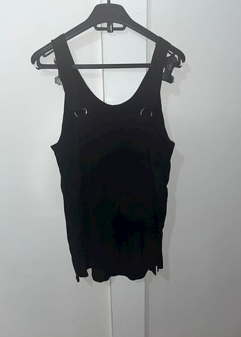 Zara Basic Siyah Midi Kadın askılı - Görsel 2