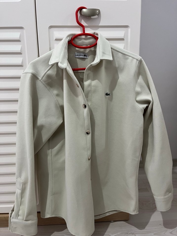 Lacoste Gri Baskılı gömlek - Görsel 3