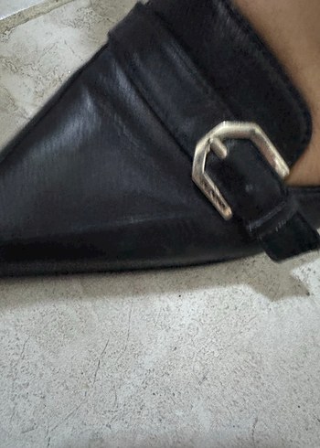 Balenciaga Siyah Tokalı Stiletto Topuklu Kadın Ayakkabı torbayla - Görsel 3