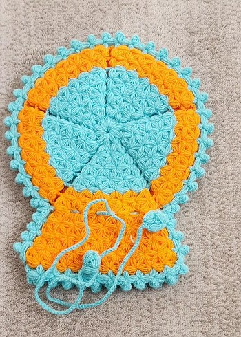 Mavi Örgü Banyo Lifi - Görsel 4