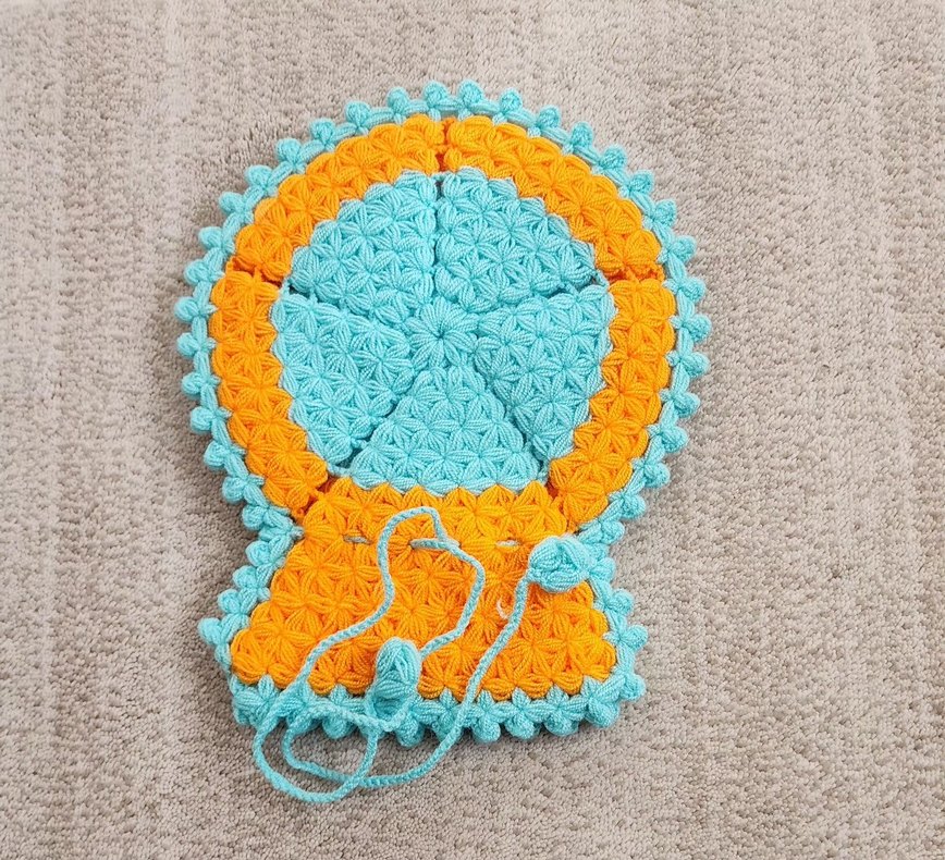 Mavi Örgü Banyo Lifi - Görsel 4