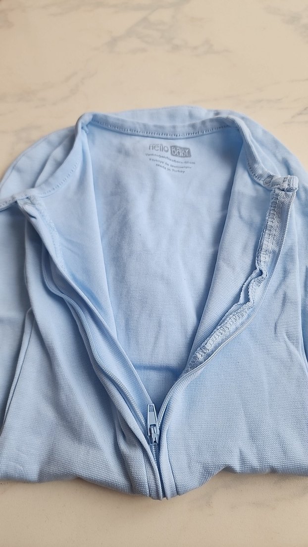 Açık Mavi Bebek Kundak Uyku Tulumu - Görsel 2