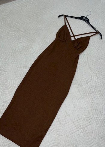 Kahverengi midi Elbise (SATILDI!) - Görsel 2