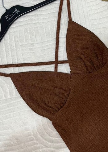 Kahverengi midi Elbise (SATILDI!) - Görsel 4