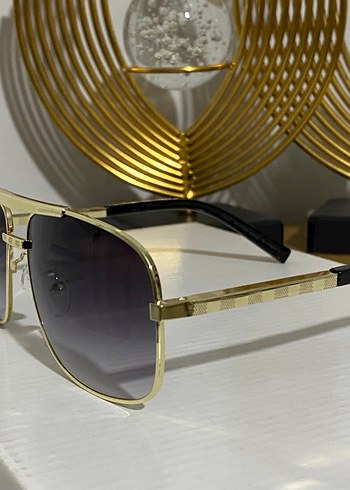 Klasik Zarif Altın Kadın Güneş Gözlüğü - Görsel 2
