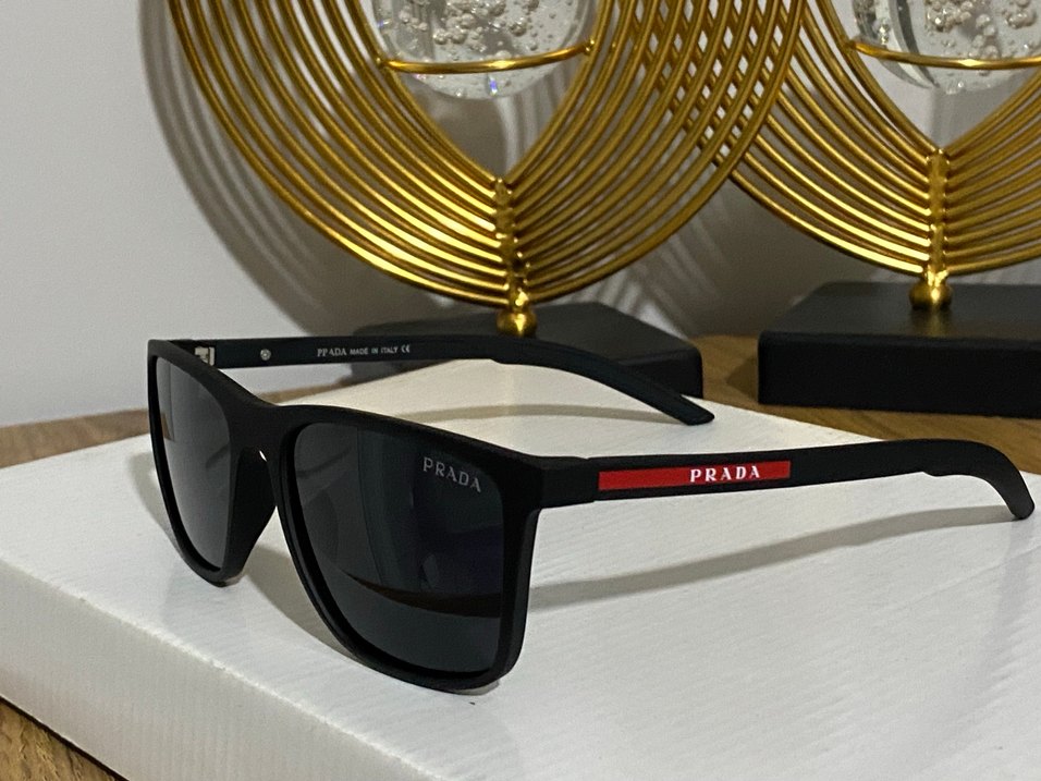 Prada Siyah Parlak Kadın Güneş Gözlüğü - Görsel 2