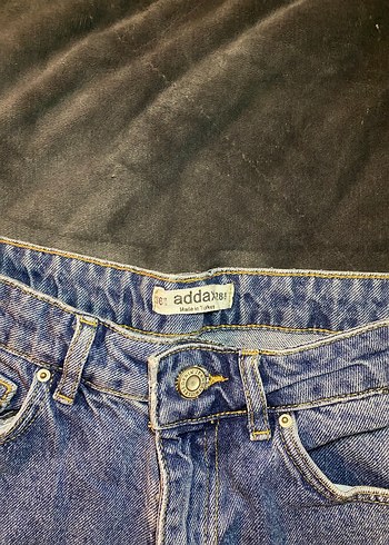 Kadın Mavi Bağcıklı Mini Denim Şort - Görsel 4