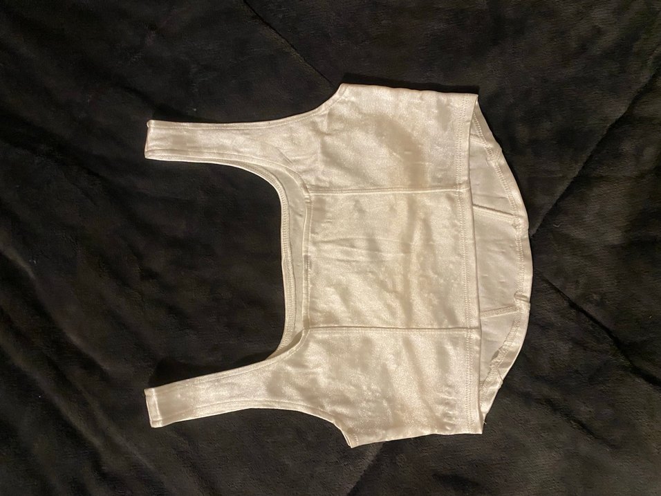 Beyaz saten Kadın Büstiyer - Görsel 2