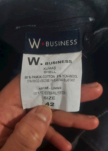 W.colection Vakko marka erkek pantolon ihracat fazlasıdır pamuk - Görsel 2